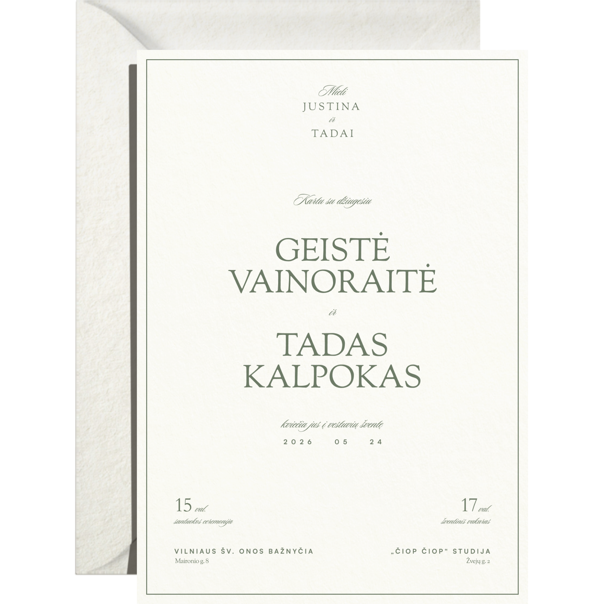 Kvietimas Nr. 1