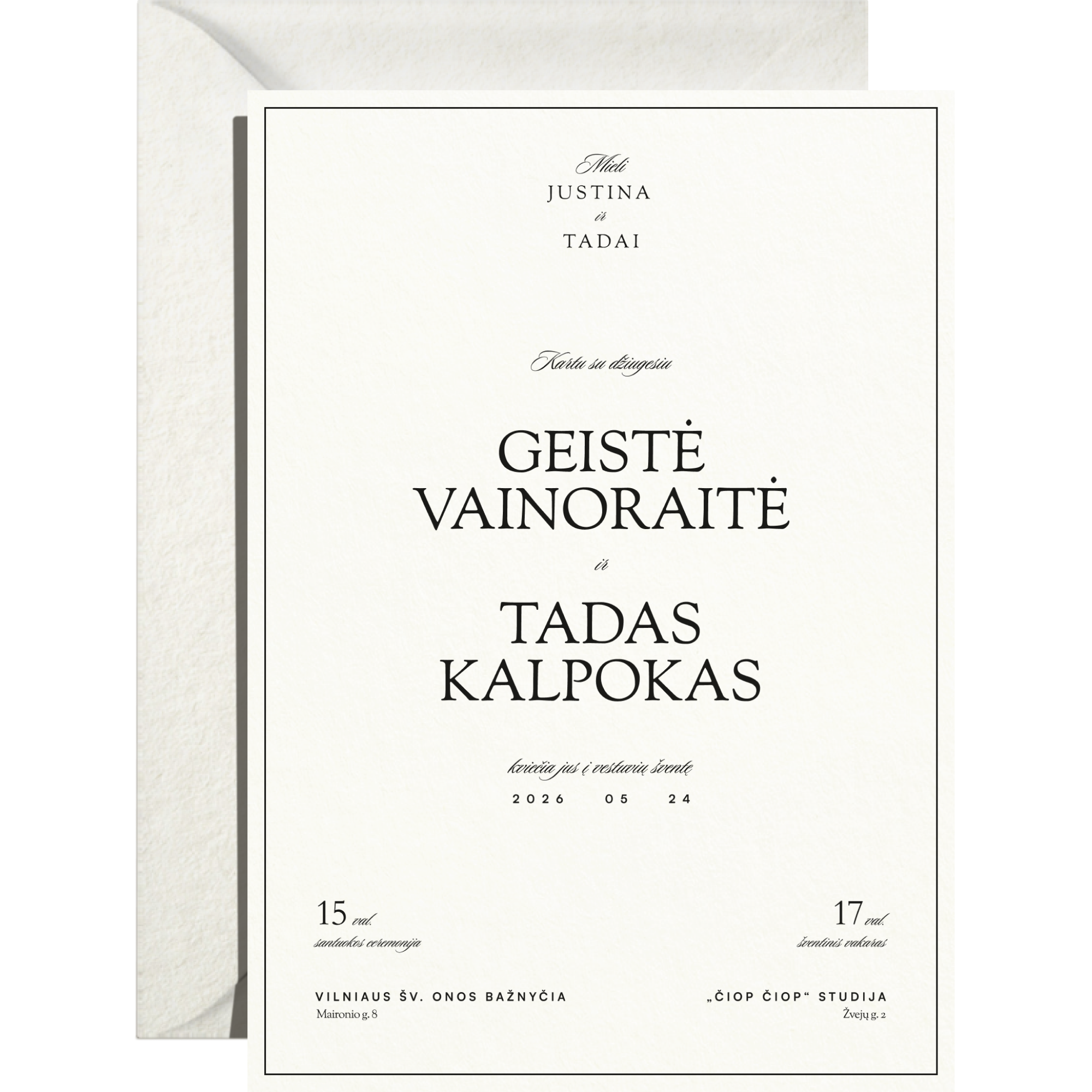 Kvietimas Nr. 1