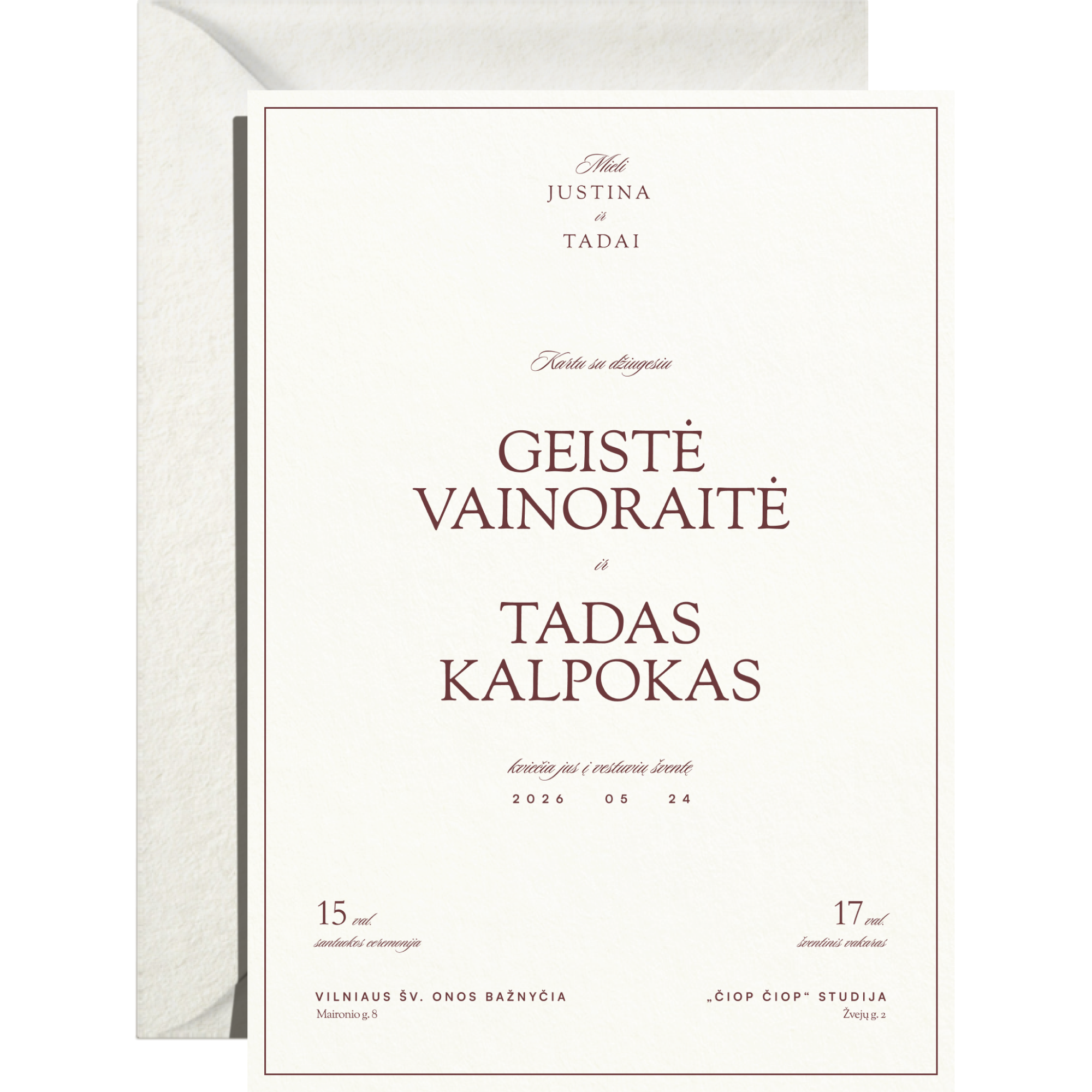 Kvietimas Nr. 1