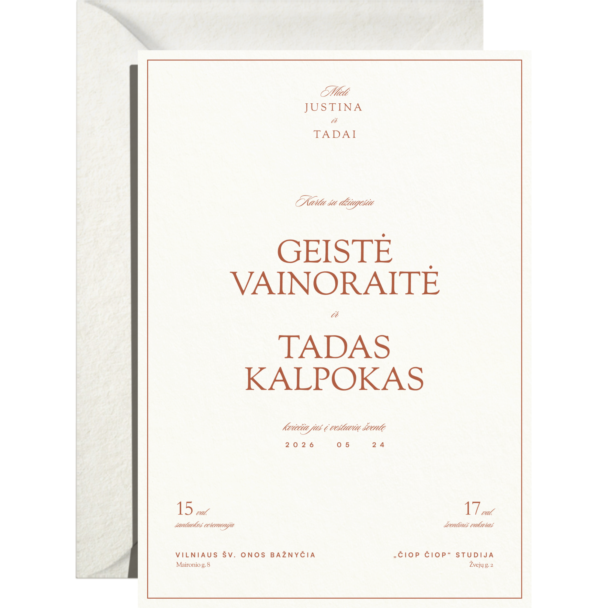 Kvietimas Nr. 1