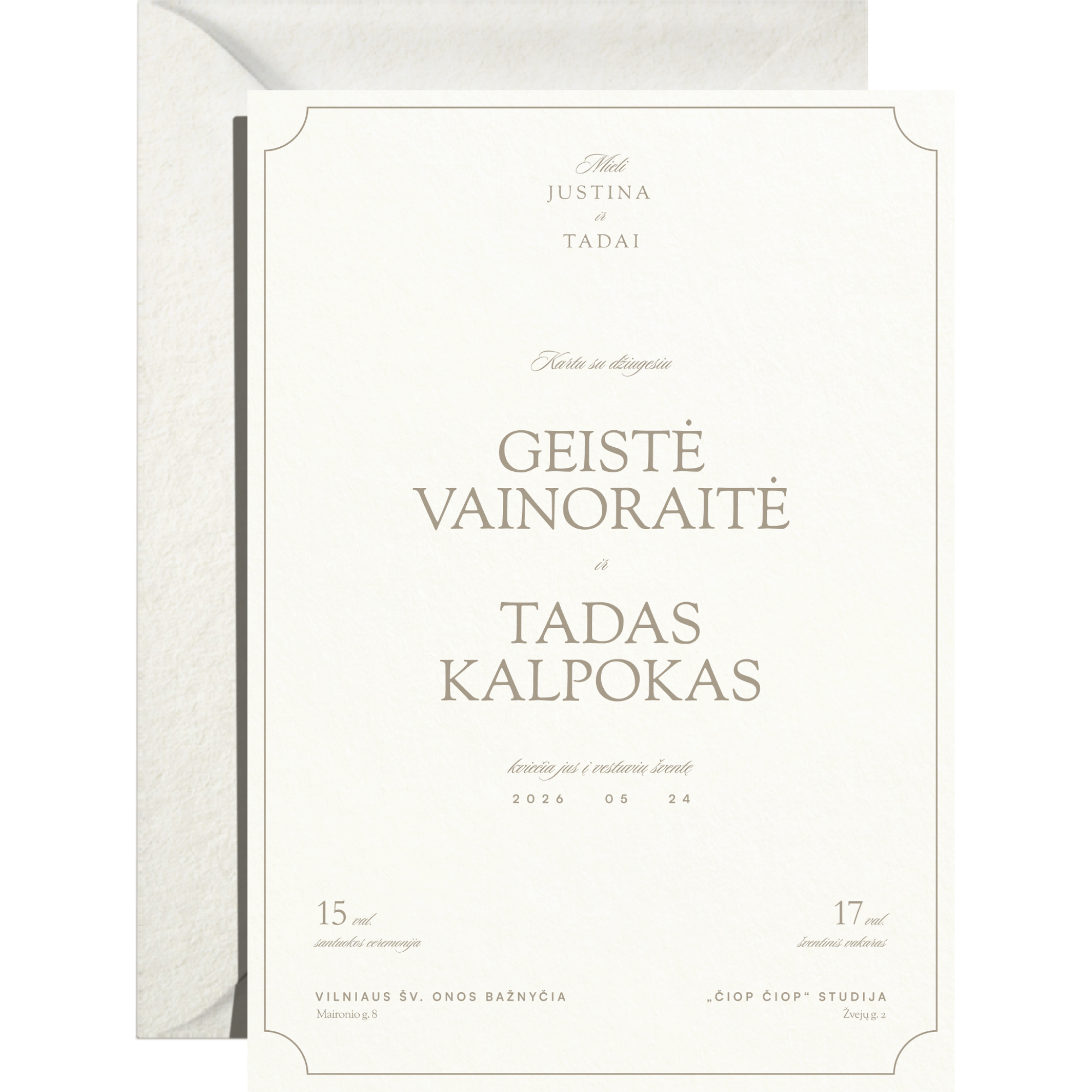 Kvietimas Nr. 1