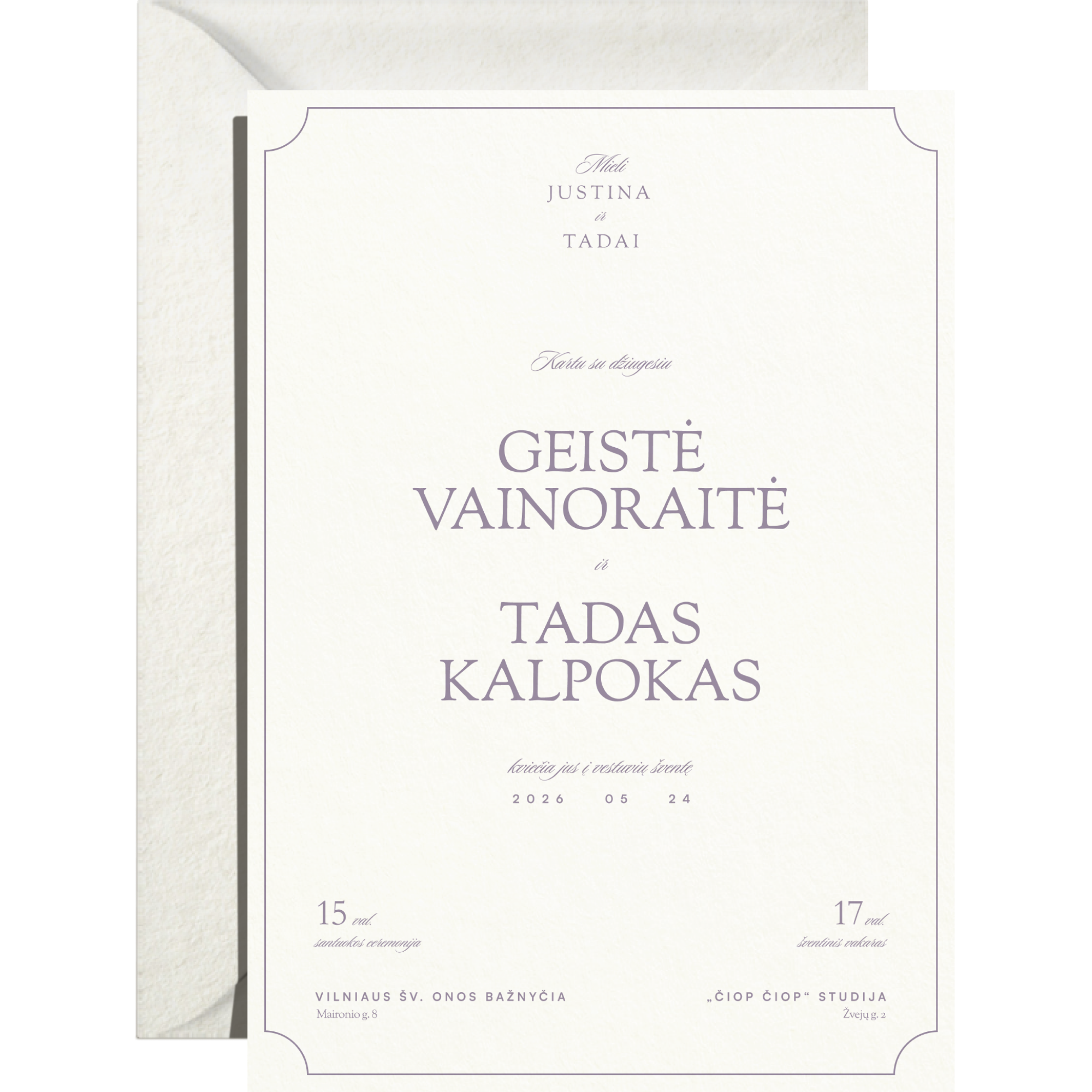 Kvietimas Nr. 1