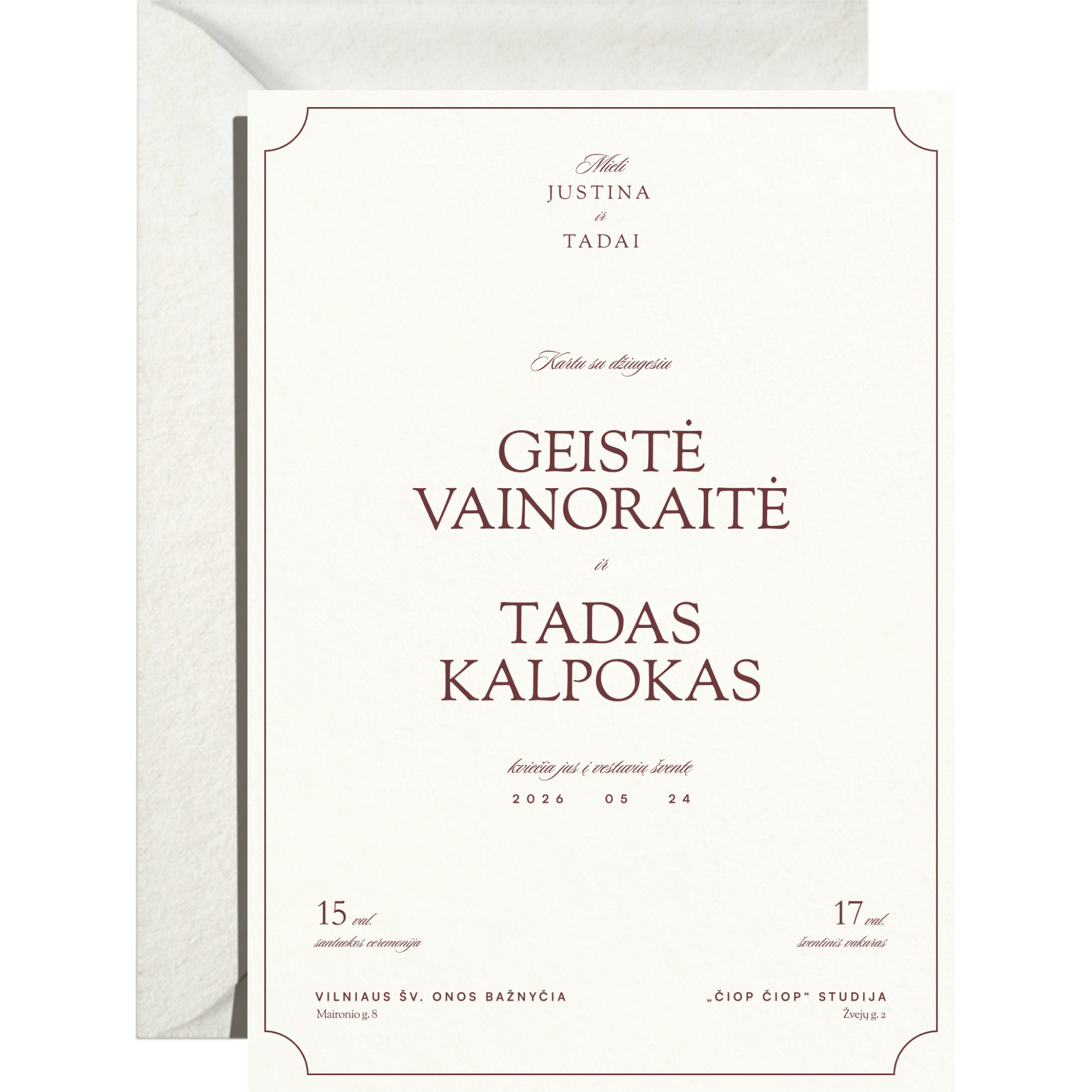 Kvietimas Nr. 1