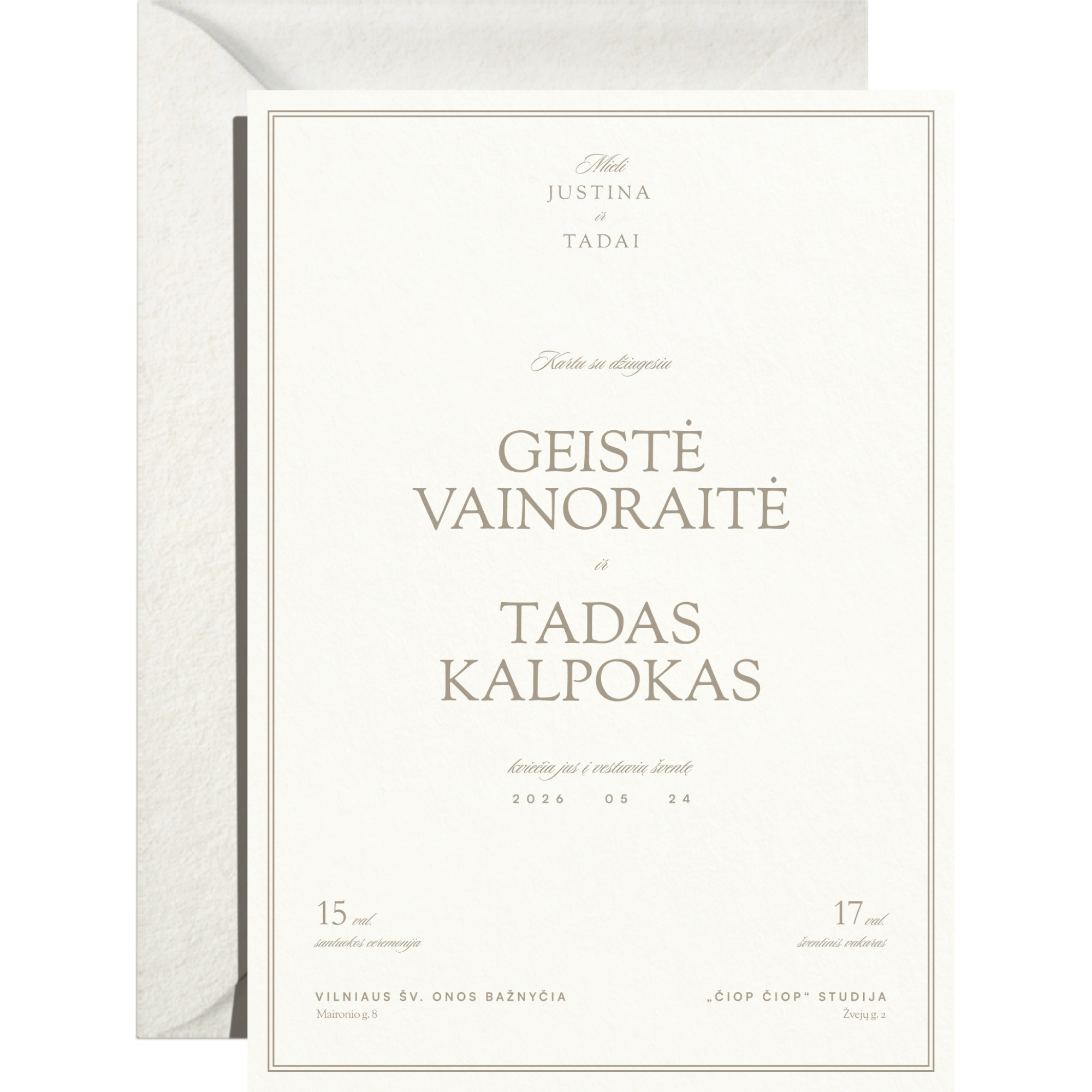 Kvietimas Nr. 1