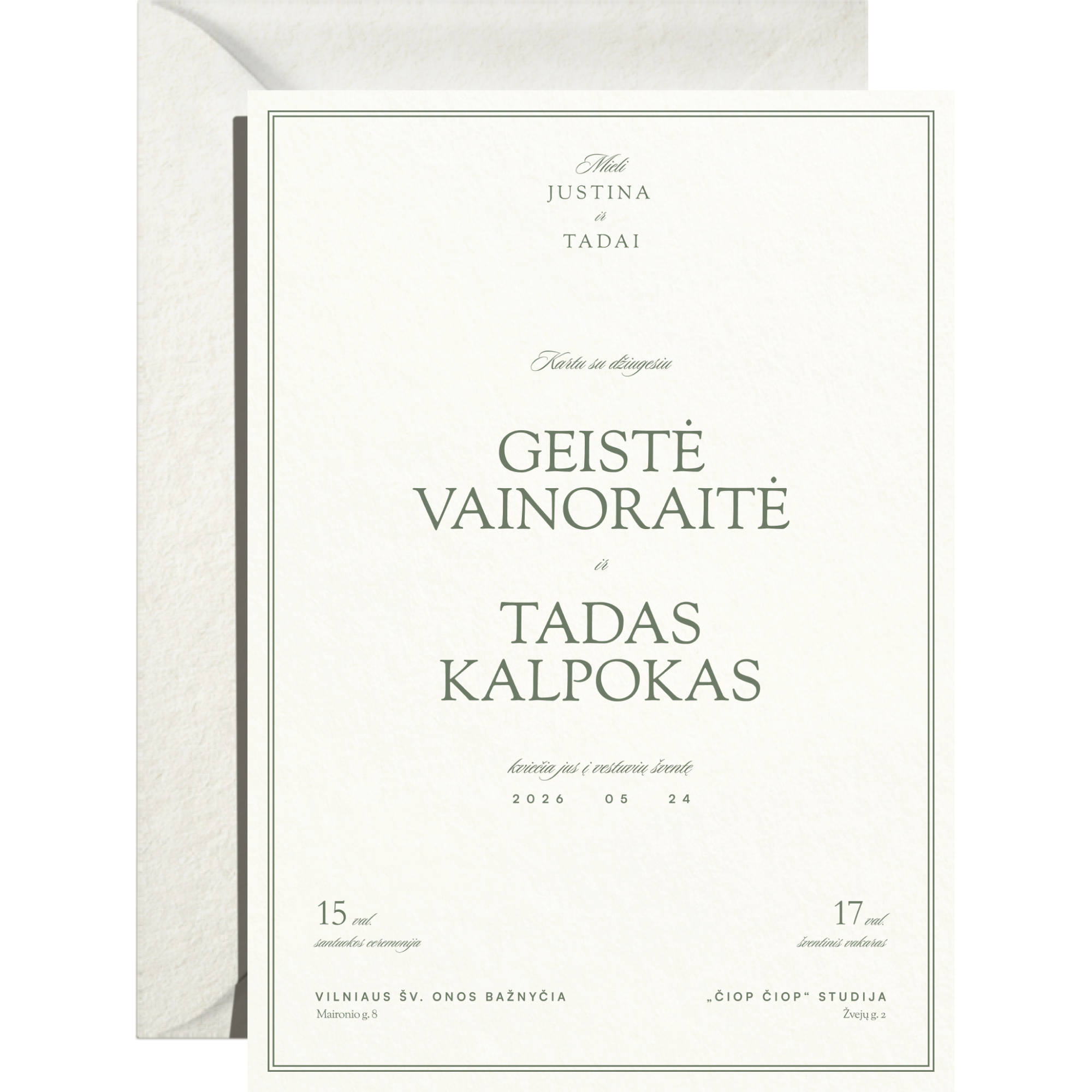 Kvietimas Nr. 1