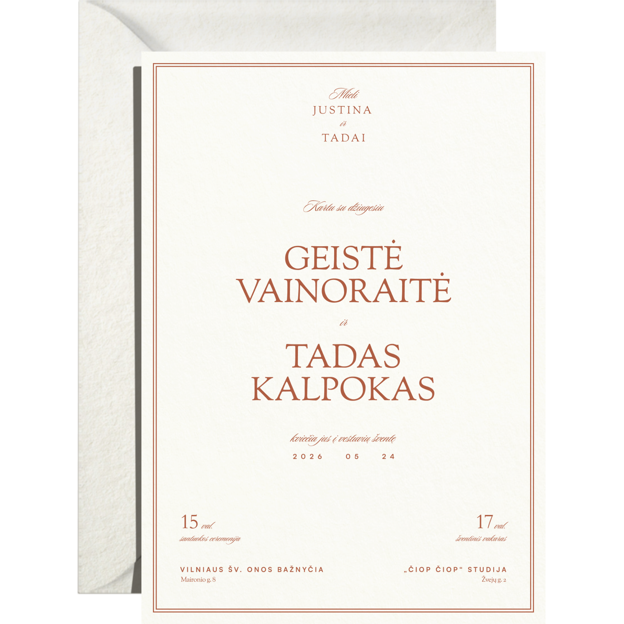 Kvietimas Nr. 1