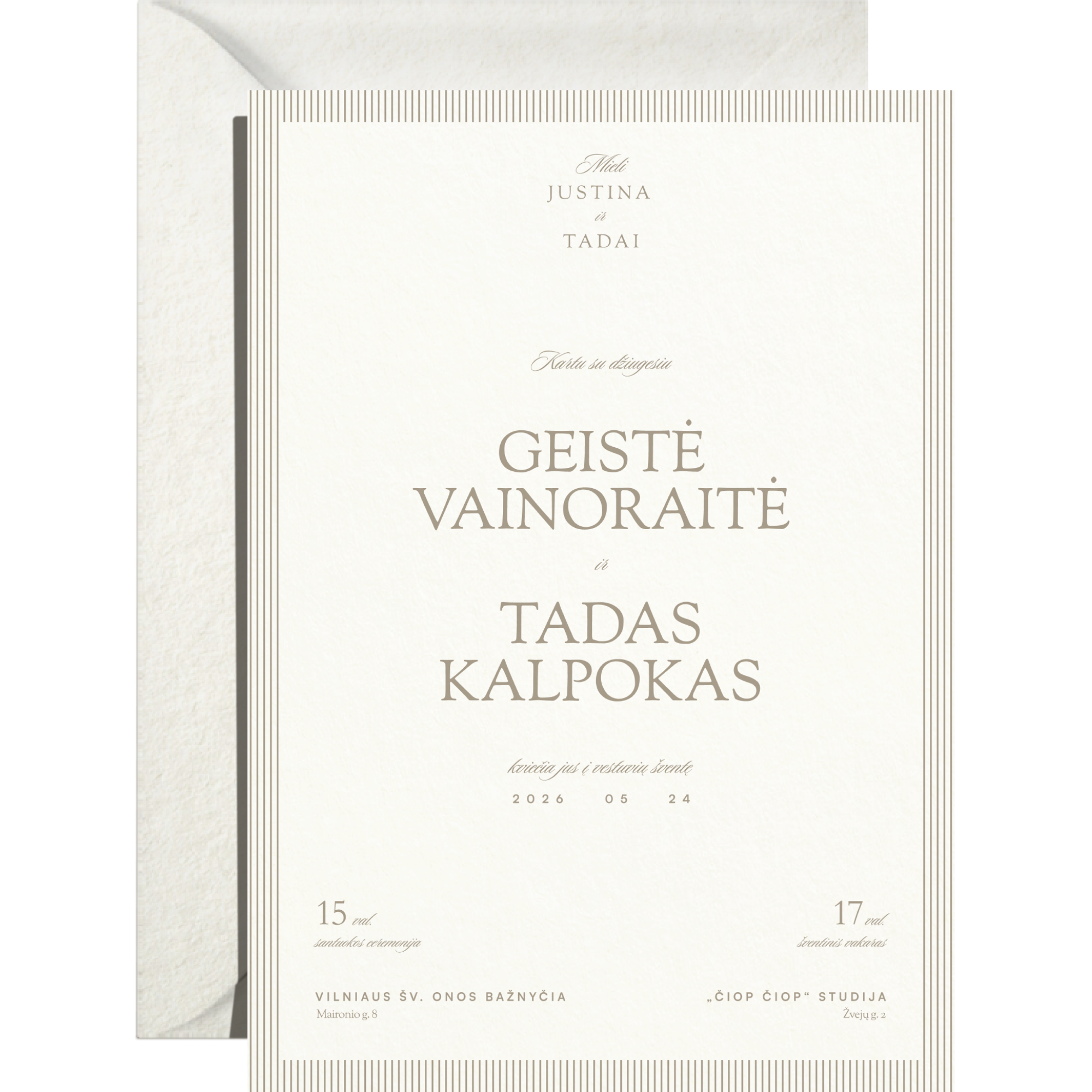 Kvietimas Nr. 1