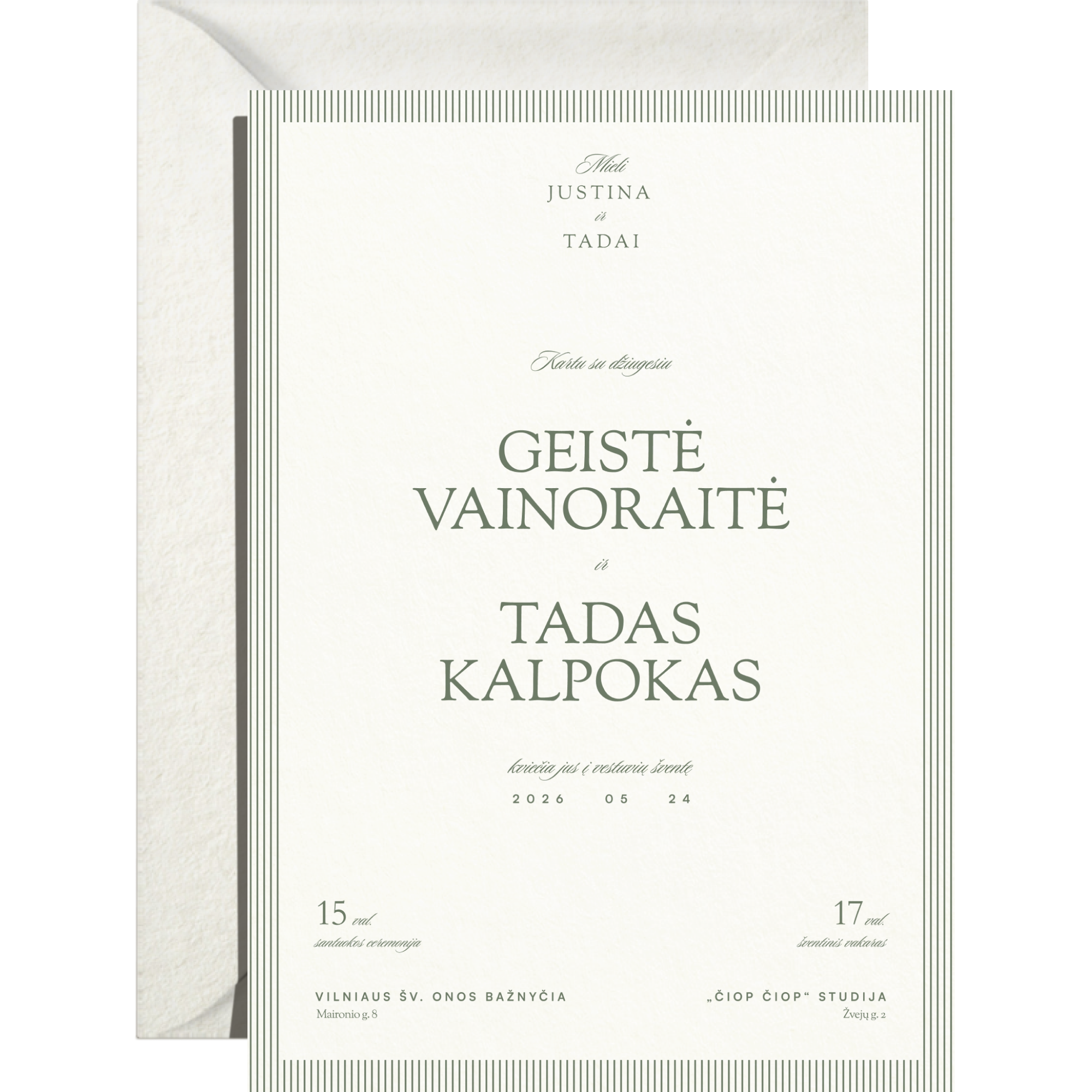 Kvietimas Nr. 1