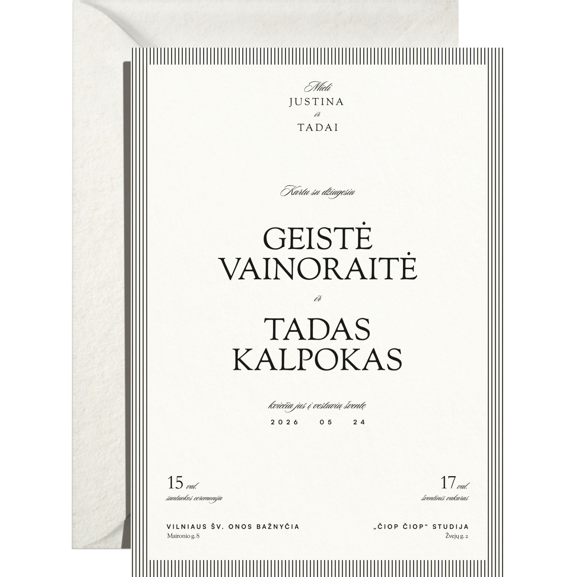 Kvietimas Nr. 1