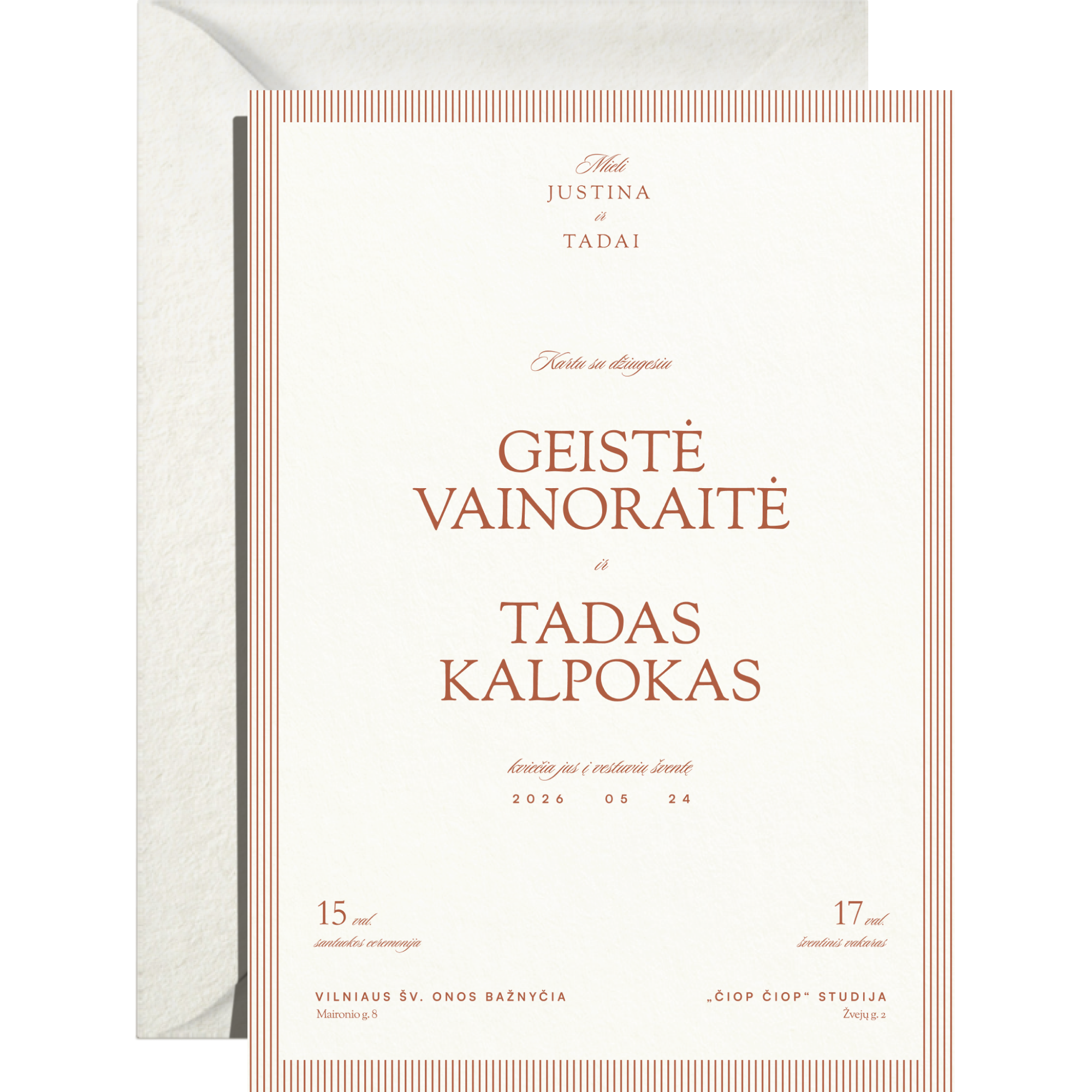 Kvietimas Nr. 1