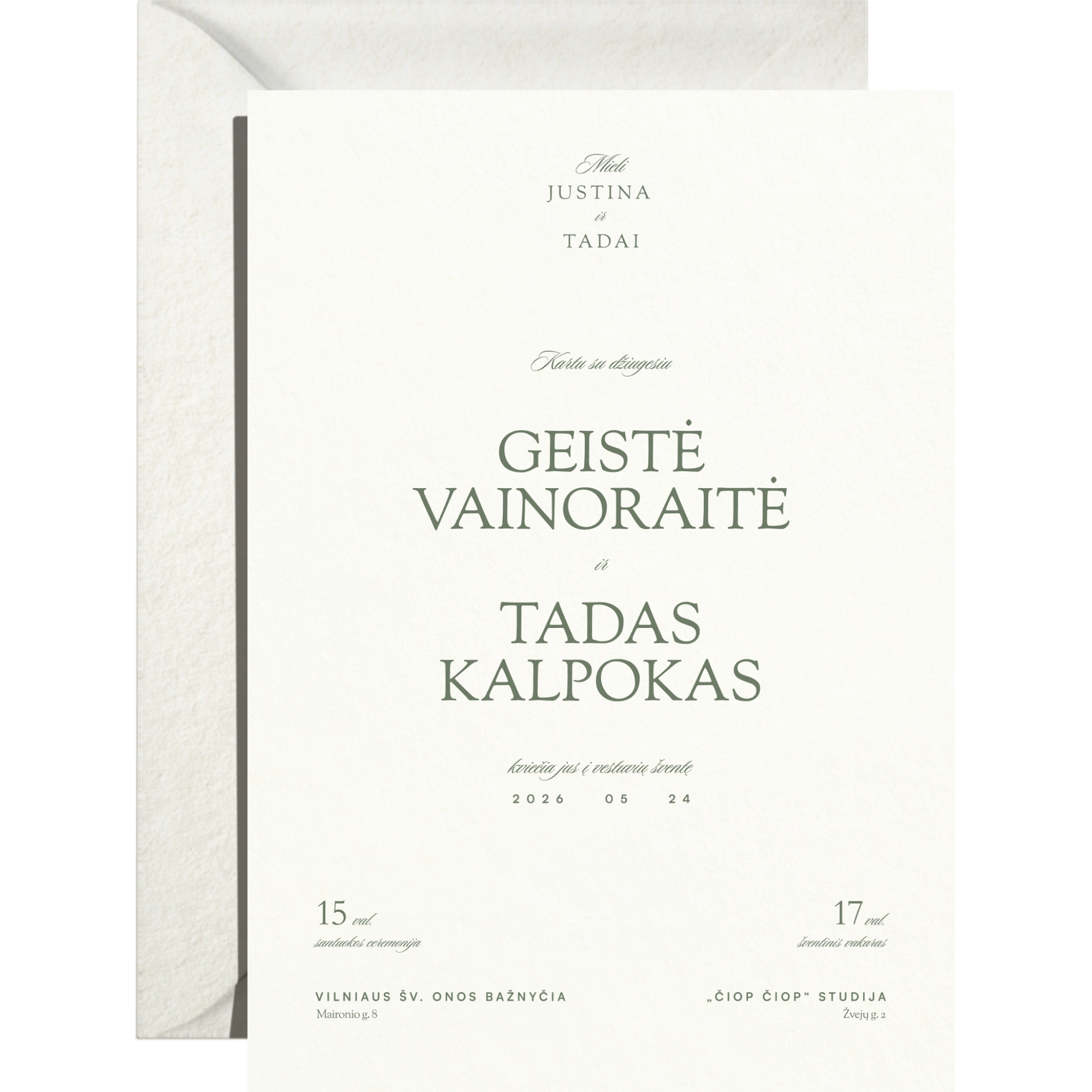 Kvietimas Nr. 1