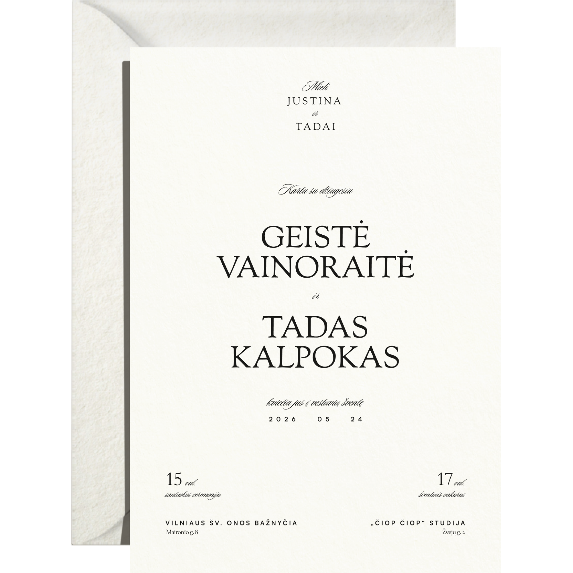 Kvietimas Nr. 1