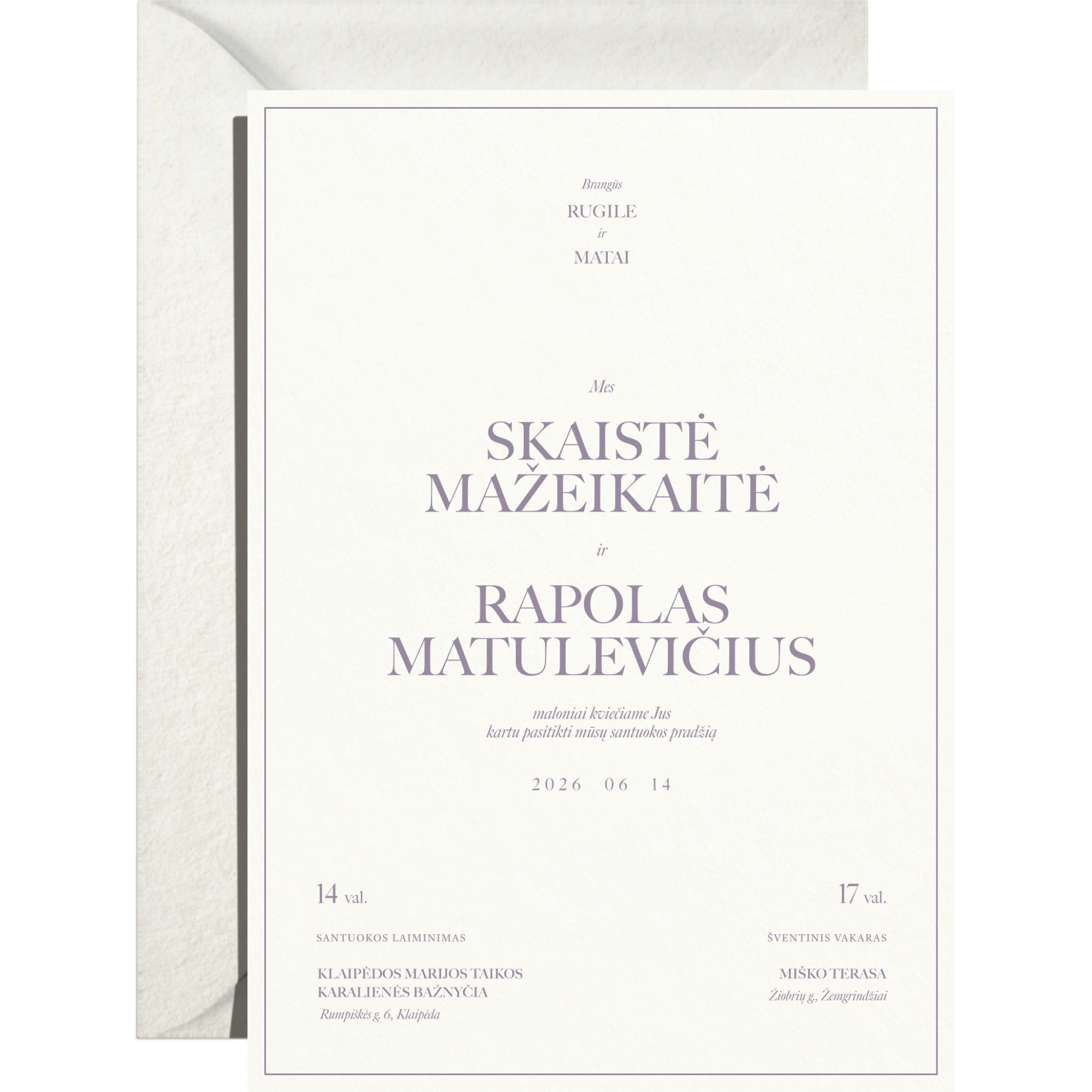 Kvietimas Nr. 2