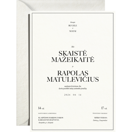 Kvietimas Nr. 2