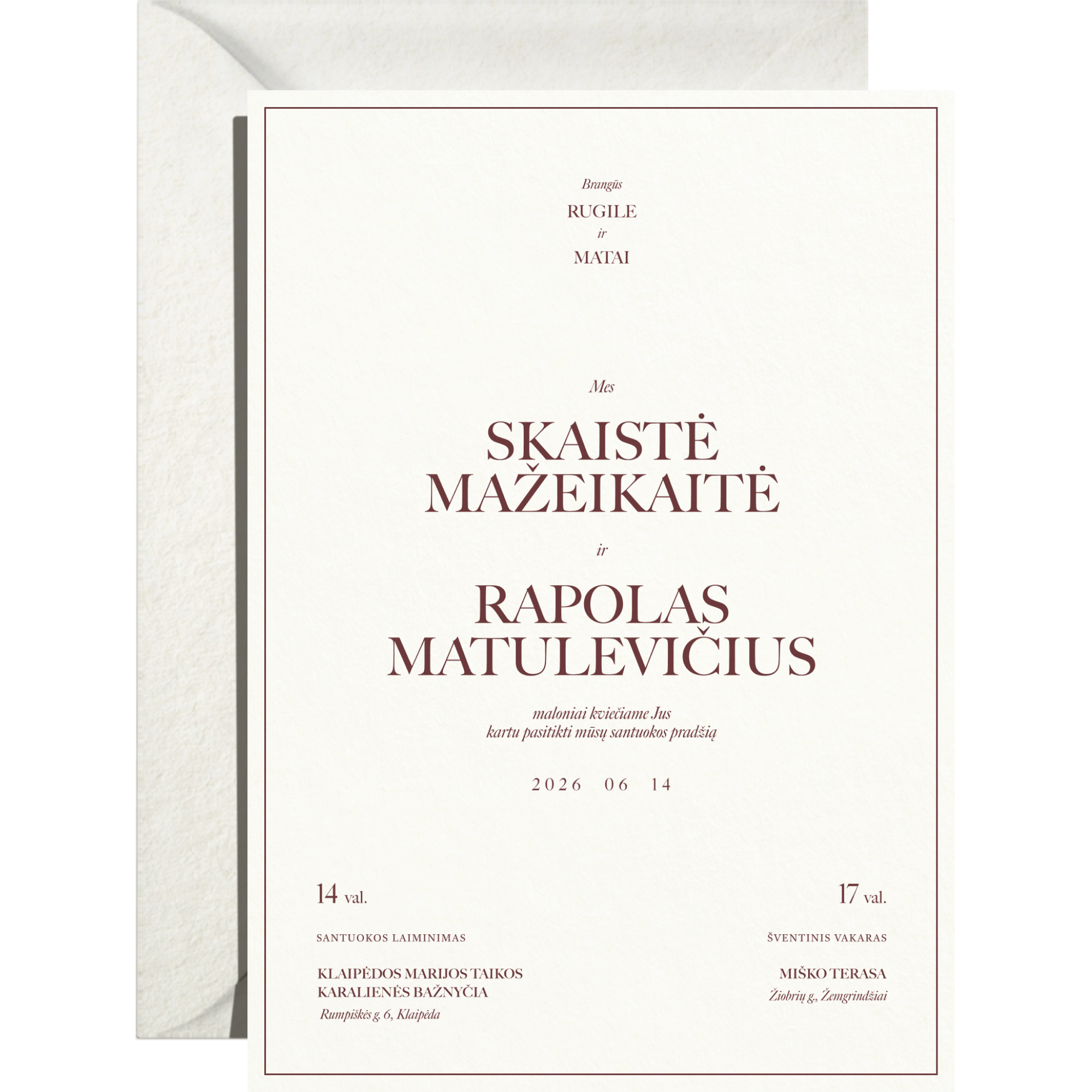 Kvietimas Nr. 2