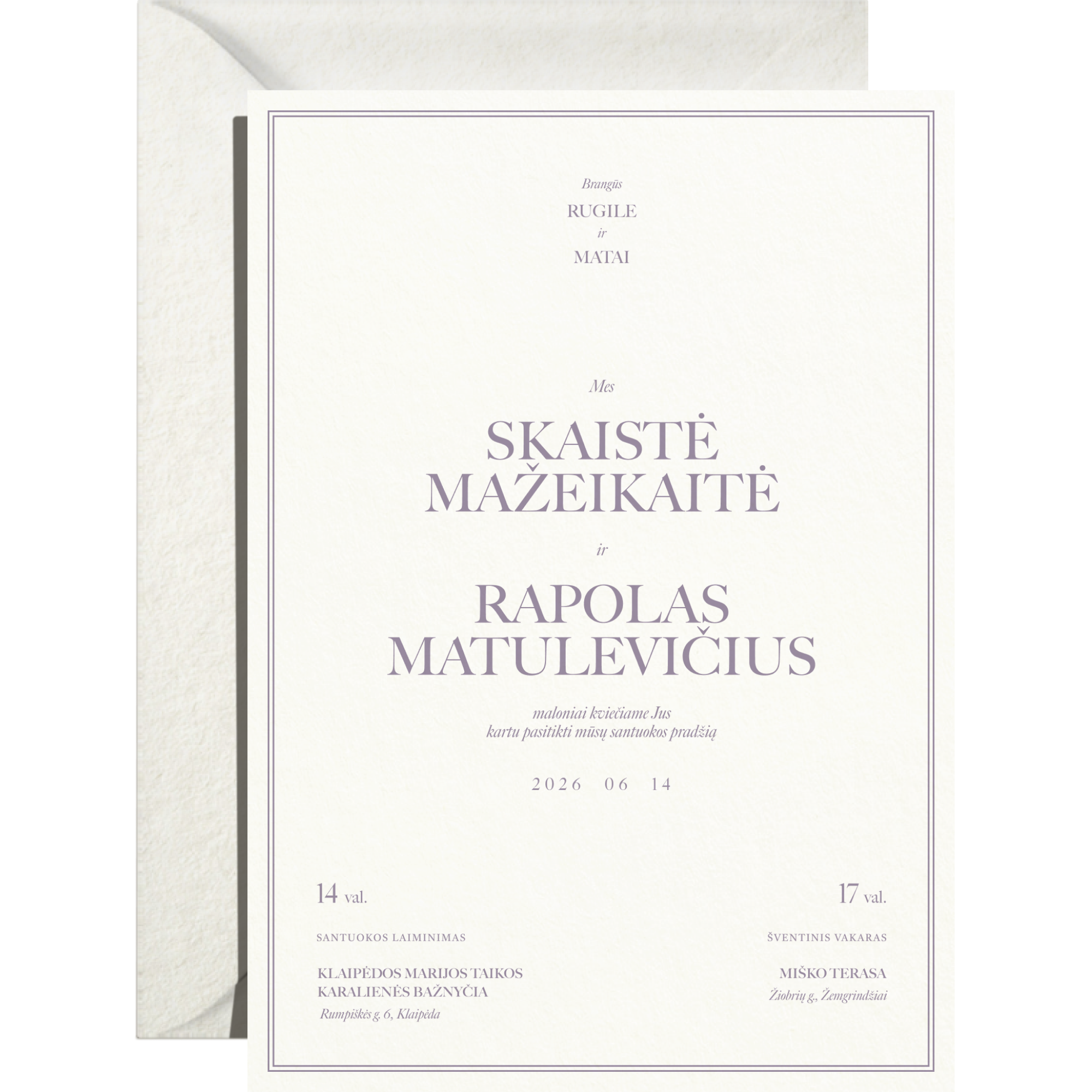 Kvietimas Nr. 2