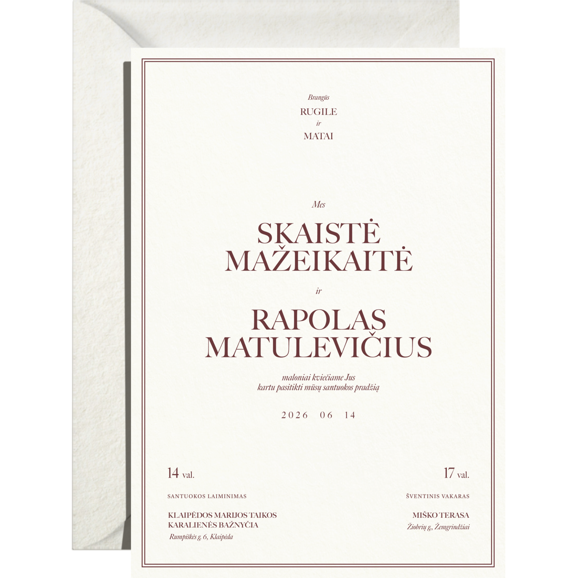 Kvietimas Nr. 2