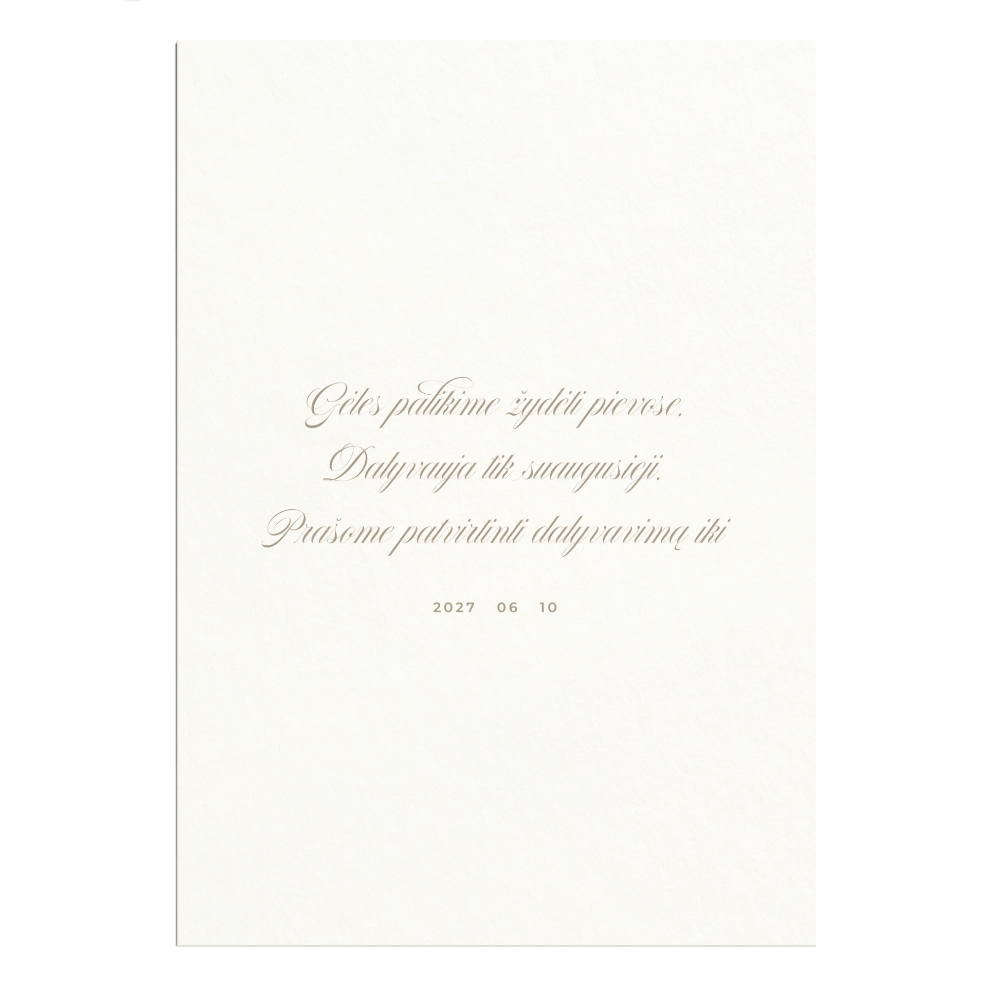 Svečio kortelė Nr. 6